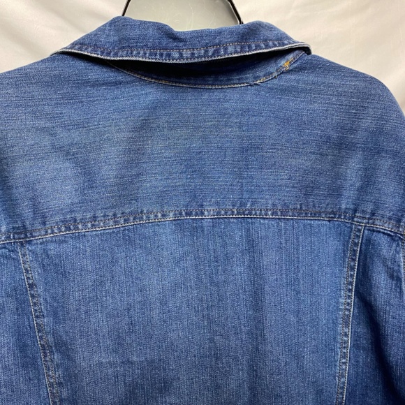 abella Rodriguez - Plus Size Jacket Dark Blue Jean 3X - Picture 11 of 13